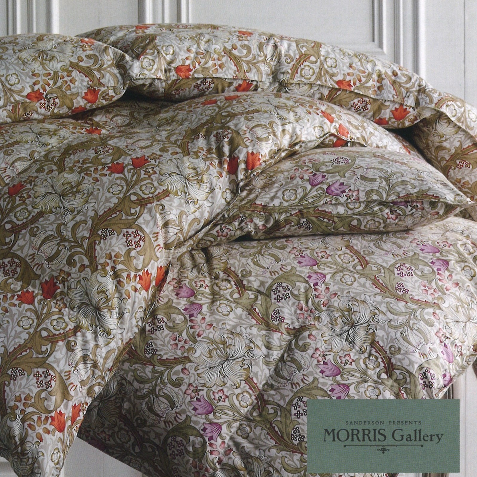 羽毛掛けふとん(ゴールデンリリー柄)